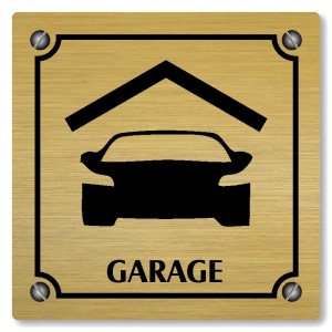 Garage, 148x148mm, zlatá, Kansas